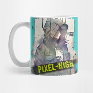 Pixel-High Vibrant Grunge Streetwear Mug